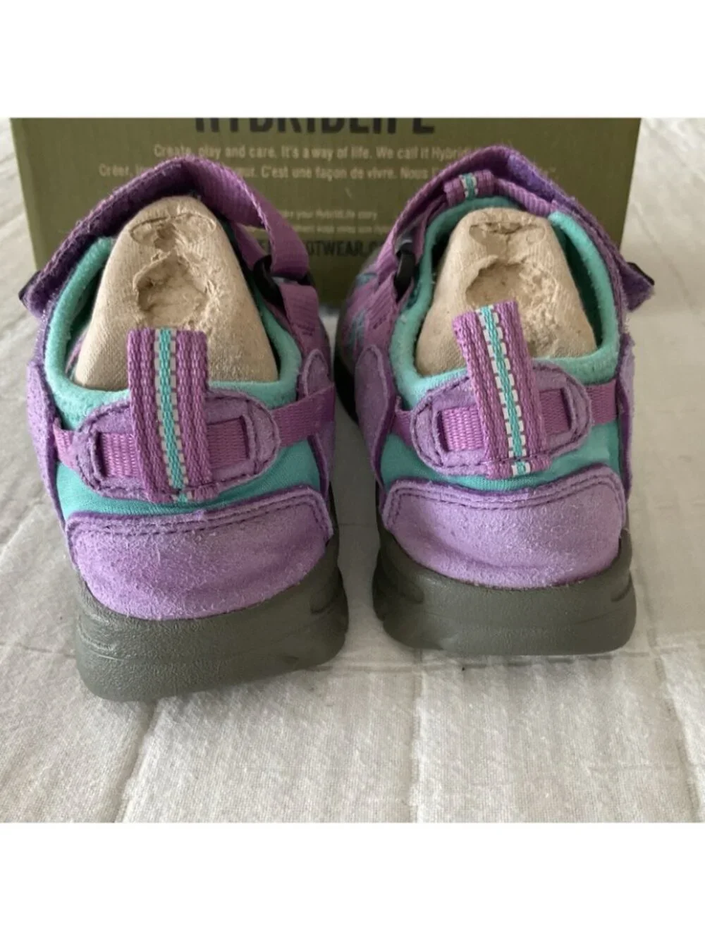 Keen Comfort Round Toe Slip On Strappy Sandals Multicolor Kids Sz US 11 Dewberry